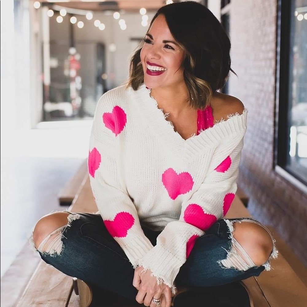 Heart sweater